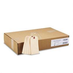 Avery-Dennison Manila Shipping Tags, 5 1/4 x 2 5/8, Wired (12 Double Wire), 1,000 per Box