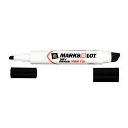 Avery-Dennison Marks A Lot Dual Tip Whiteboard Marker, Black