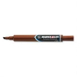 Avery-Dennison Marks A Lot® Large Chisel Tip Permanent Marker, Brown Ink