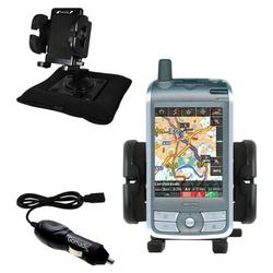 Gomadic Medion MD95025 Auto Bean Bag Dash Holder with Car Charger - Uses TipExchange