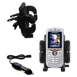 Gomadic Motorola L2 Auto Vent Holder with Car Charger - Uses TipExchange