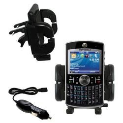 Gomadic Motorola MOTO Q Global Auto Vent Holder with Car Charger - Uses TipExchange