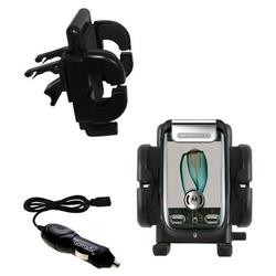 Gomadic Motorola MOTOMING A1200 Auto Vent Holder with Car Charger - Uses TipExchange