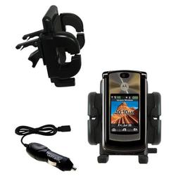 Gomadic Motorola MOTORAZR 2 V9m Auto Vent Holder with Car Charger - Uses TipExchange