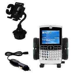 Gomadic Motorola MOTORAZR2 500v Auto Cup Holder with Car Charger - Uses TipExchange