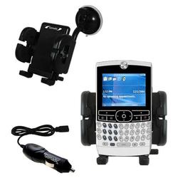 Gomadic Motorola MOTORAZR2 500v Auto Windshield Holder with Car Charger - Uses TipExchange