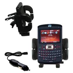 Gomadic Motorola Q9m Auto Vent Holder with Car Charger - Uses TipExchange