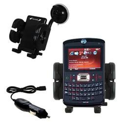 Gomadic Motorola Q9m Auto Windshield Holder with Car Charger - Uses TipExchange