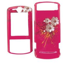 Wireless Emporium, Inc. Motorola RIZR Z6tv Hot Pink w/White Flowers Snap-On Protective Case