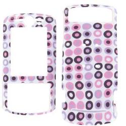 Wireless Emporium, Inc. Motorola RIZR Z6tv Purple Pink Polka Dots Snap-On Protective Case