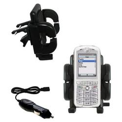 Gomadic Motorola ROKR Auto Vent Holder with Car Charger - Uses TipExchange