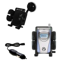 Gomadic Motorola T722i Auto Windshield Holder with Car Charger - Uses TipExchange