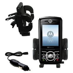 Gomadic Motorola Z Slider Auto Vent Holder with Car Charger - Uses TipExchange