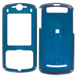 Wireless Emporium, Inc. Motorola Z9 Trans. Blue Flame Snap-On Protector Case Faceplate