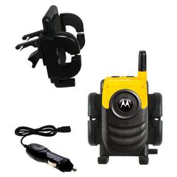 Gomadic Motorola i530 Auto Vent Holder with Car Charger - Uses TipExchange