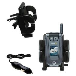 Gomadic Motorola ic902 Auto Vent Holder with Car Charger - Uses TipExchange