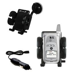 Gomadic Nextel i870 / i875 Auto Windshield Holder with Car Charger - Uses TipExchange