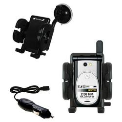 Gomadic Nextel i920 Auto Windshield Holder with Car Charger - Uses TipExchange