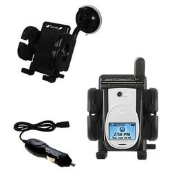 Gomadic Nextel i930 Auto Windshield Holder with Car Charger - Uses TipExchange