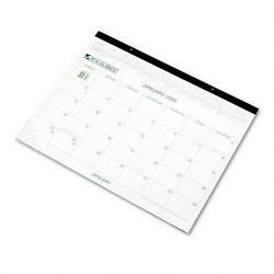 At-A-Glance Nonrefillable Monthly Desk Pad Calendar, 2 Color Printing, Black Bind, 22 x 17