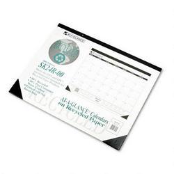 At-A-Glance Nonrefillable One Color Monthly Desk Pad Calendar, 22 x 17, Jan. Dec., Black