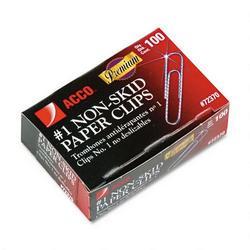 Acco Brands Inc. Nonskid Finish Premium Paper Clips, No. 1 Size