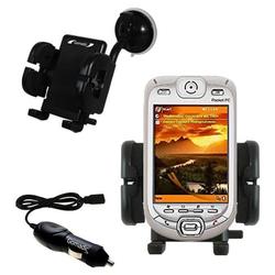 Gomadic O2 XDA IIi Auto Windshield Holder with Car Charger - Uses TipExchange