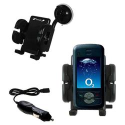 Gomadic O2 XDA Stealth Auto Windshield Holder with Car Charger - Uses TipExchange