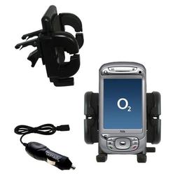 Gomadic O2 XDA Trion Auto Vent Holder with Car Charger - Uses TipExchange