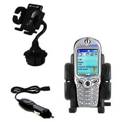 Gomadic O2 XPhone I Auto Cup Holder with Car Charger - Uses TipExchange