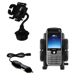 Gomadic O2 XPhone II Auto Cup Holder with Car Charger - Uses TipExchange