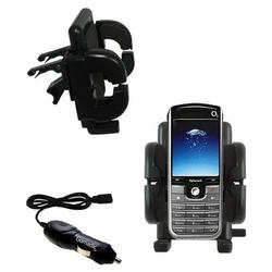 Gomadic O2 XPhone II Auto Vent Holder with Car Charger - Uses TipExchange