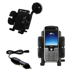 Gomadic O2 XPhone II Auto Windshield Holder with Car Charger - Uses TipExchange
