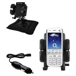 Gomadic O2 XPhone IIm Auto Bean Bag Dash Holder with Car Charger - Uses TipExchange