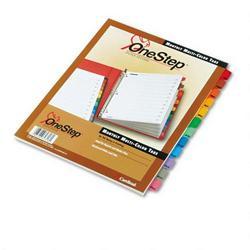 Cardinal Brands Inc. OneStep® Index System, Copier/Printer, Multicolor Tabs Jan. Dec.