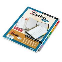 Cardinal Brands Inc. OneStep® More Index System with Table of Contents, Multicolor Tabs 1 10, 1 Set
