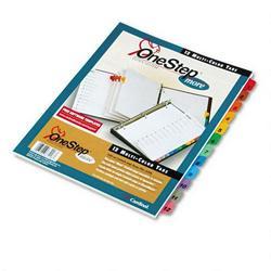 Cardinal Brands Inc. OneStep® More Index System with Table of Contents, Multicolor Tabs 1 12, 1 Set