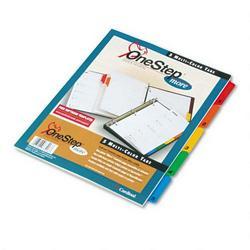 Cardinal Brands Inc. OneStep® More Index System with Table of Contents, Multicolor Tabs 1 5, 1 Set