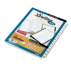 Cardinal Brands Inc. OneStep® More Index System with Table of Contents, White Tabs 1 15, 1 Set