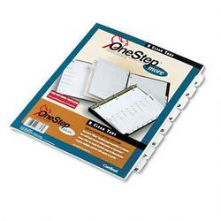 Cardinal Brands Inc. OneStep® More Index System with Table of Contents, White Tabs 1 8, 1 Set