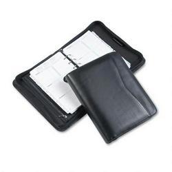 Daytimer/Acco Brands Inc. Organizer Starter Set Verona Leather Binder, 5 1/2x8 1/2, Black (DTM82151)