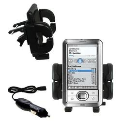 Gomadic PalmOne LifeDrive Auto Vent Holder with Car Charger - Uses TipExchange