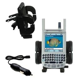 Gomadic PalmOne Treo 270 Auto Vent Holder with Car Charger - Uses TipExchange