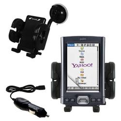 Gomadic PalmOne Tx Auto Windshield Holder with Car Charger - Uses TipExchange