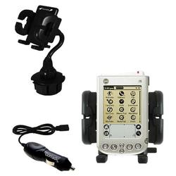 Gomadic PalmOne i705 Auto Cup Holder with Car Charger - Uses TipExchange