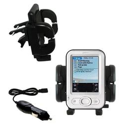 Gomadic PalmOne z22 Auto Vent Holder with Car Charger - Uses TipExchange