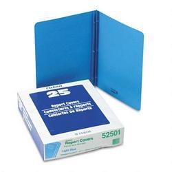 Esselte Pendaflex Corp. Panel and Border Leatherette Front Report Cover, Light Blue, 25 per Box
