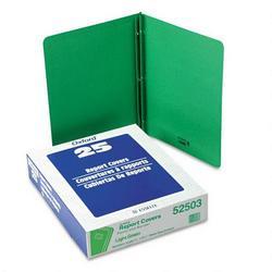Esselte Pendaflex Corp. Panel and Border Leatherette Front Report Cover, Light Green, 25 per Box