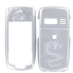 Wireless Emporium, Inc. Pantech Duo C810 Silver Laser Dragon Snap-On Protector Case