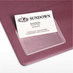 Avery-Dennison Permanent, Self Adhesive Business Card Holders for 2 x 3 1/2 Card, 10/Pack